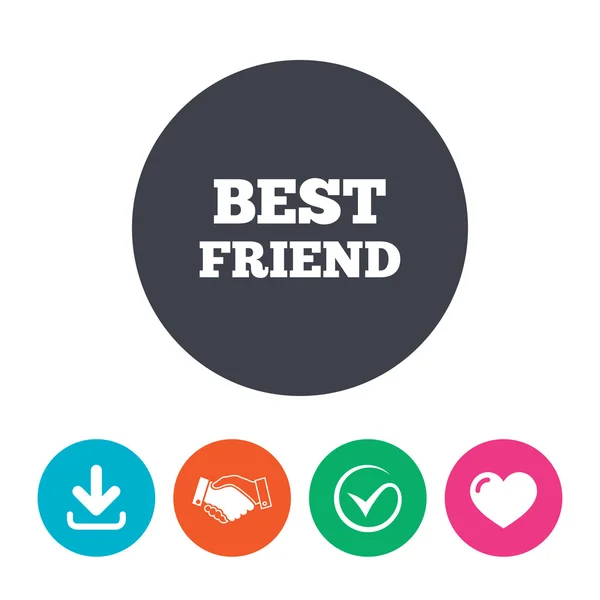 Best friend sign icon. — Stock Vector