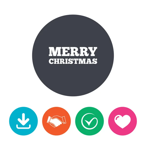 Merry christmas text sign — Stock Vector