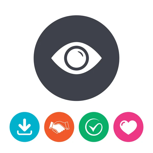 Icono de signo ocular . — Vector de stock