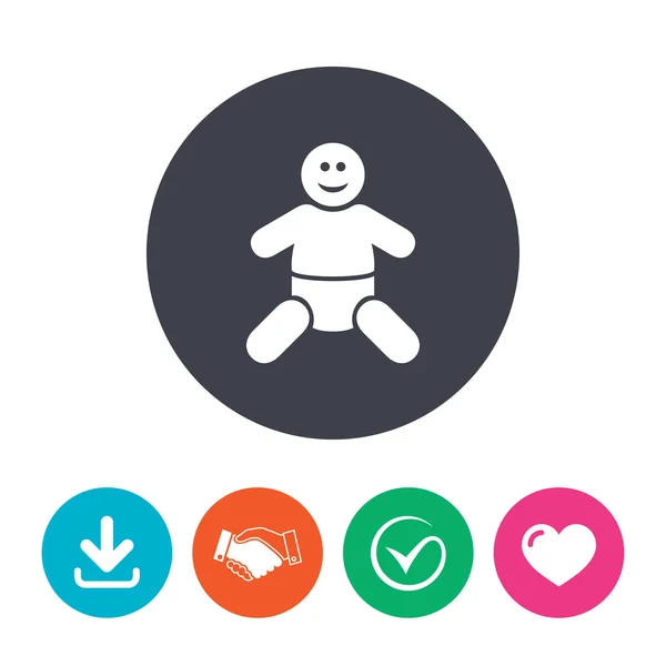 Baby infant sign icon. — Stock Vector