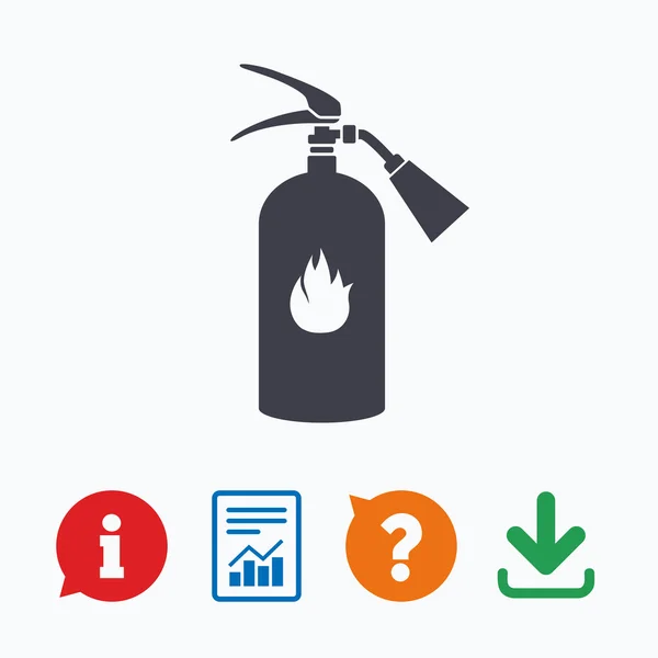 Fire extinguisher sign icon. — Stock Vector