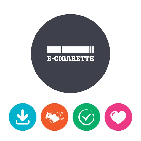 Kouření znamení ikona. e cigareta symbol. — Stockový vektor