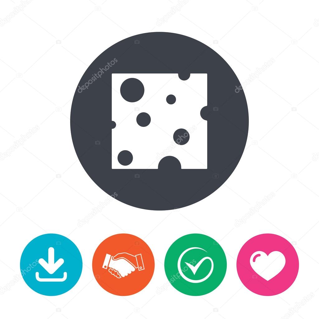 Cheese sign icon. Stock Vector Image by ©Blankstock 91684774