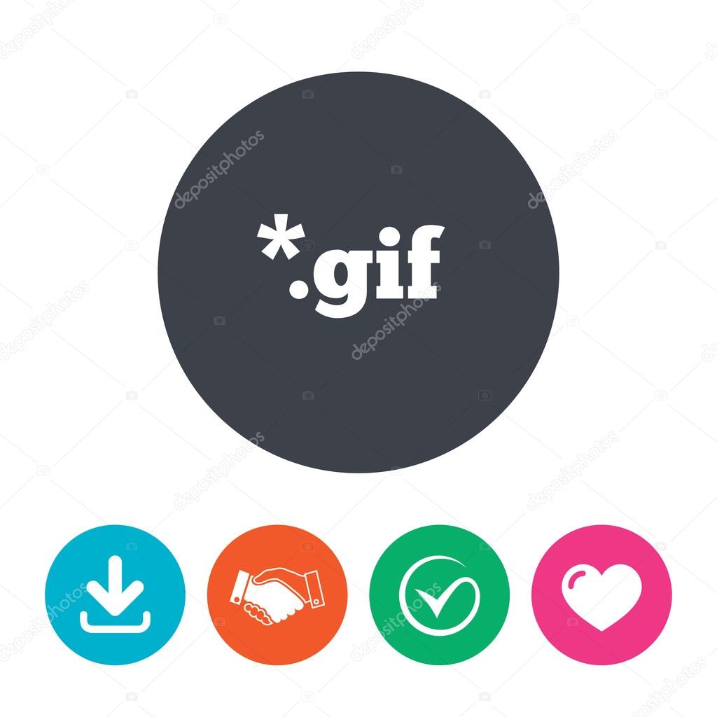 ファイル Gif 記号アイコン ストックベクター C Blankstock