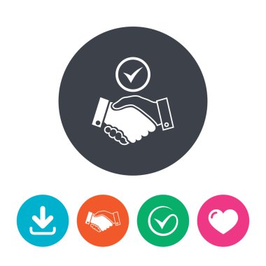 Kene el sıkışma işareti simgesi.