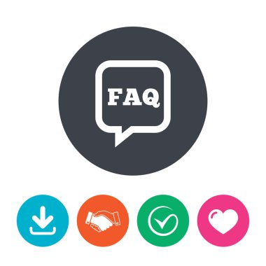 SSS bilgi işareti simgesi.