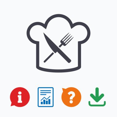 Chef şapka işareti simgesi. sembol pişirme.