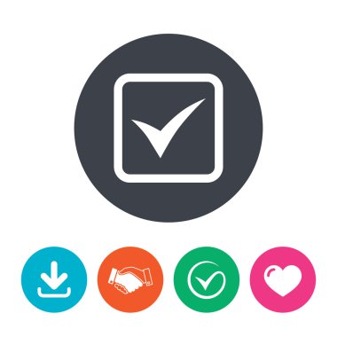 onay işareti işareti simgesi.