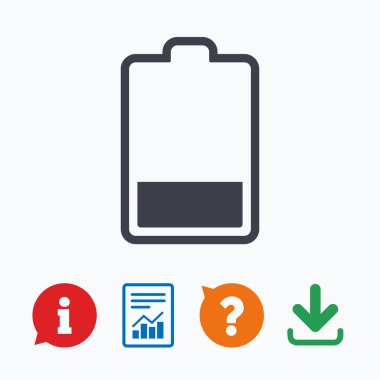 Pil düşük düzey işareti simgesi