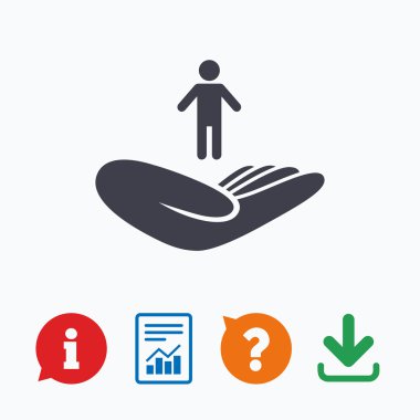 hayat sigortası işareti.