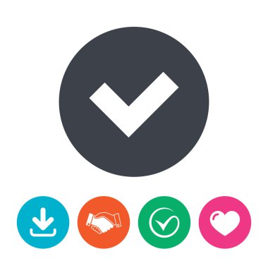 kontrol işareti simgesi.