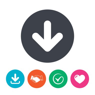 Download Icon. Yükle düğmesi.