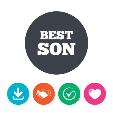 En iyi evlat işareti simgesi.