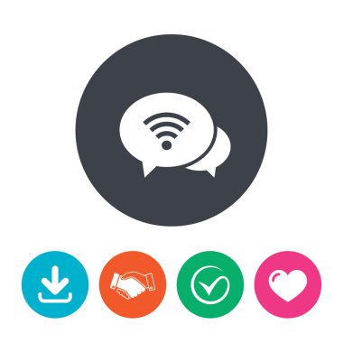 Sohbet konuşma balonları.