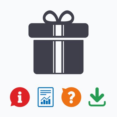 hediye kutusu işareti simgesi. Mevcut sembol.