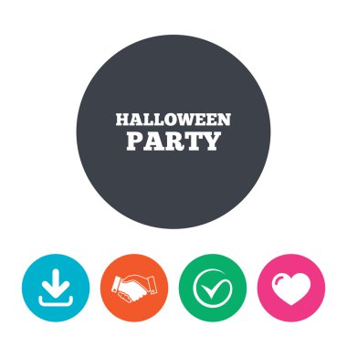 Cadılar Bayramı Balkabağı işareti simgesi. Cadılar Bayramı partisi.