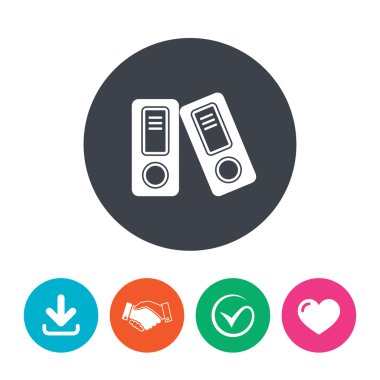 Belge klasörü işaret. Muhasebe cilt