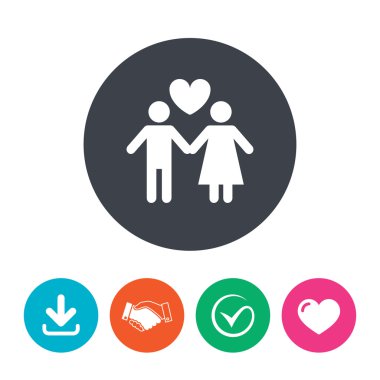 Çift işareti simgesi.