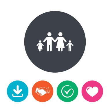 İki çocuklu tam aile