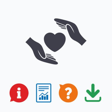 Hayat sigortası işareti simgesi.