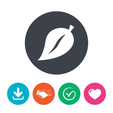 Yaprak işareti simgesi.