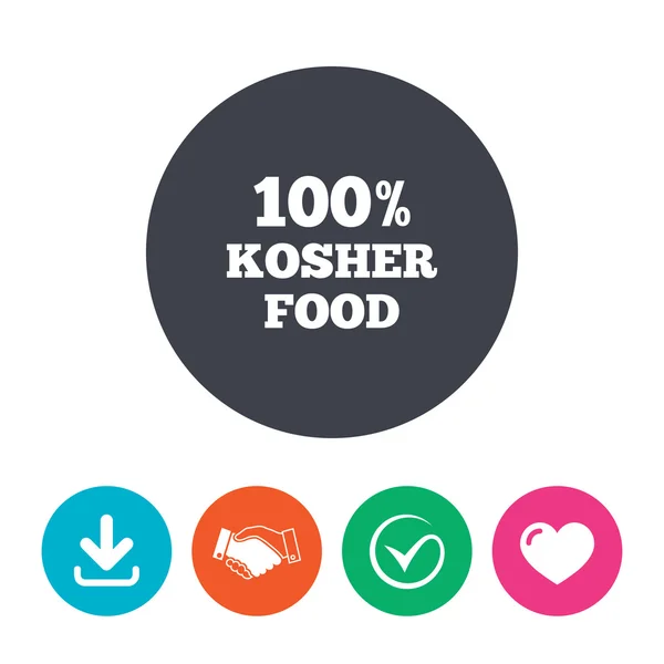 Kosher food product sign — Stock Vector