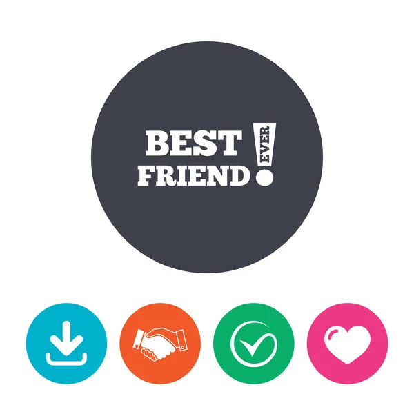 Best friend ever sign — 图库矢量图片