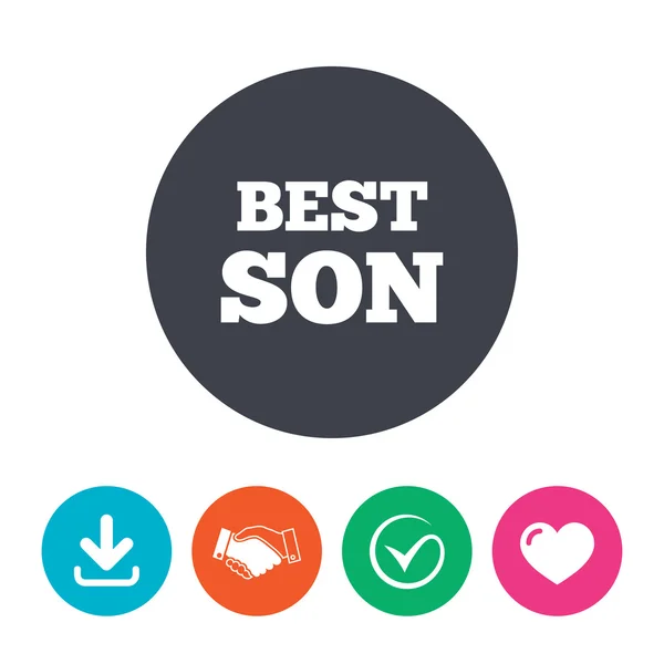 Ikone des besten Sohnes. — Stockvektor