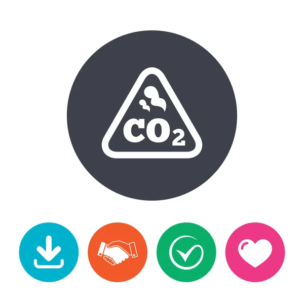 Co2 二氧化碳公式标志 — 图库矢量图片