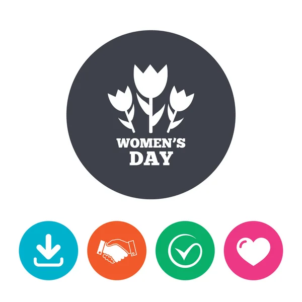 8 March Women's Day sign — Stock Vector