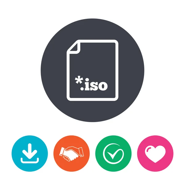 File ISO icon. — Stock Vector