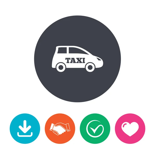 Taxi car sign icon. — Stock Vector