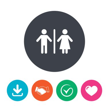 WC значок «підпис». туалет символ.