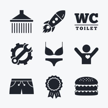 Yüzme Havuzu simgeler.