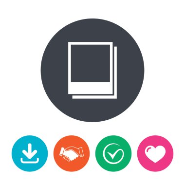 Fotoğraf çerçeveleri şablon simgesi.