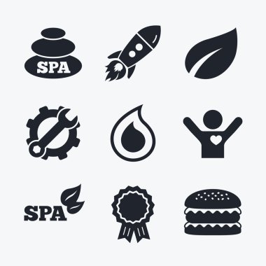 Spa simgeler taşlar.