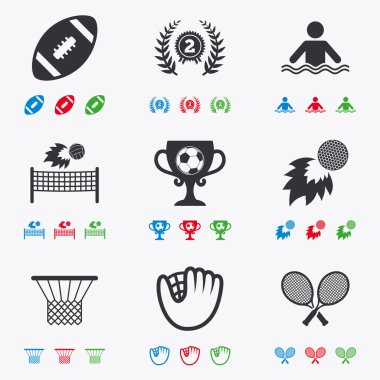 Spor oyunları, fitness simgesi.