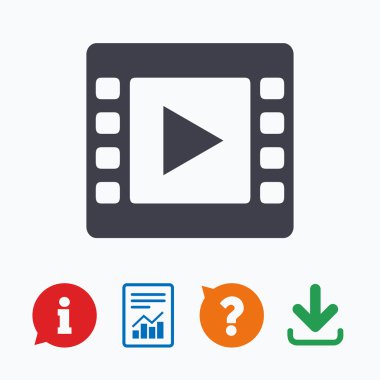 Video işareti simgesi.