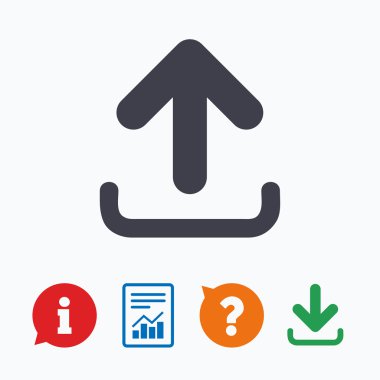 işareti simgesi yükle. Yükle düğmesi.