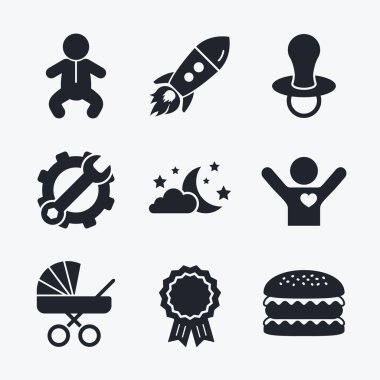 Ay ve yıldız. Bebek Bebek