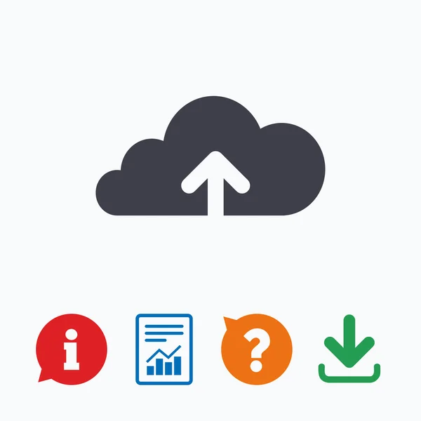 Upload to cloud icon. — Stock Vector