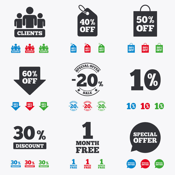 Продажа иконки со скидками
