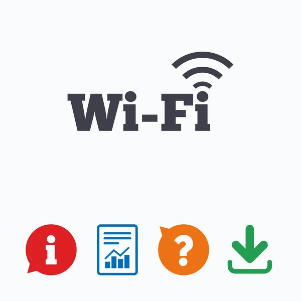 Segnale wifi gratuito . — Vettoriale Stock