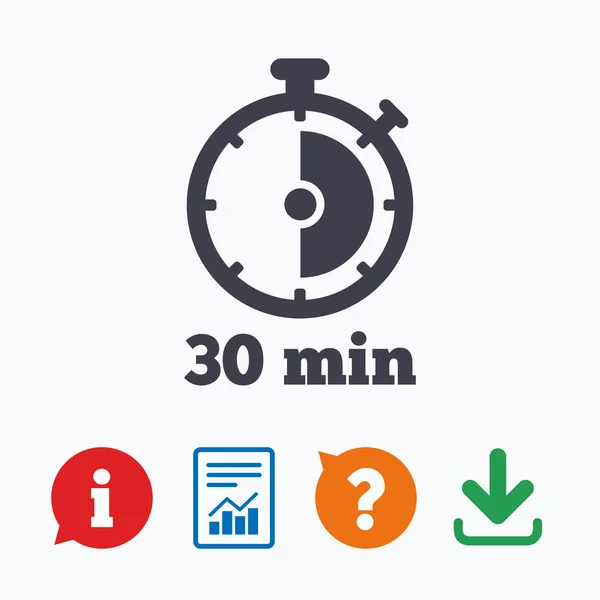 Timer sign icon. — Stock Vector