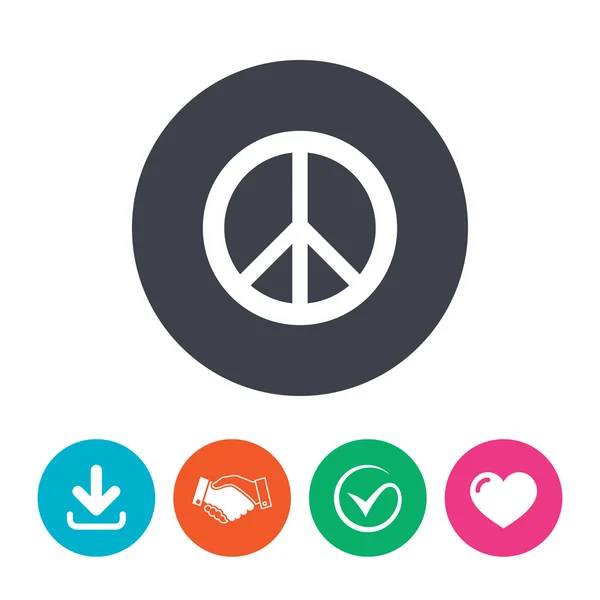 Peace sign icon. Hope symbol — Stock Vector