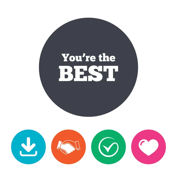 You are the best icon. — Stock Vector