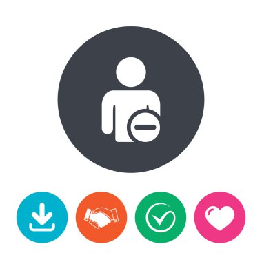 Kullanıcı işareti simgesini silmek.