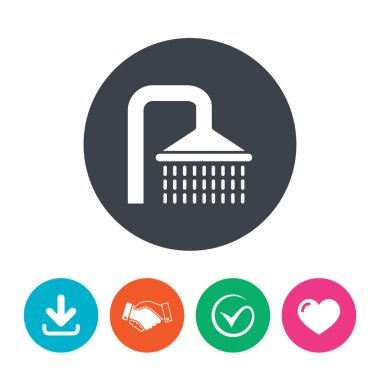 Duş işareti simgesi.