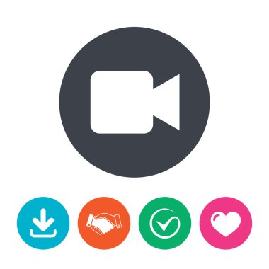 video kamera işareti simgesi.