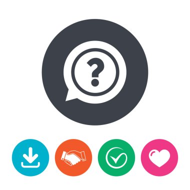 Soru işareti simgesi simgesi.